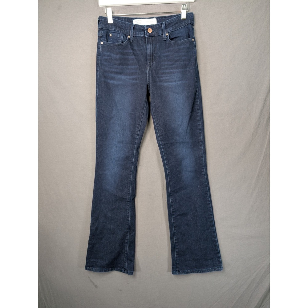 Signature by Levi Strauss Womens Mid Rise Bootcut Jeans Dark Wash 2M W26 L32